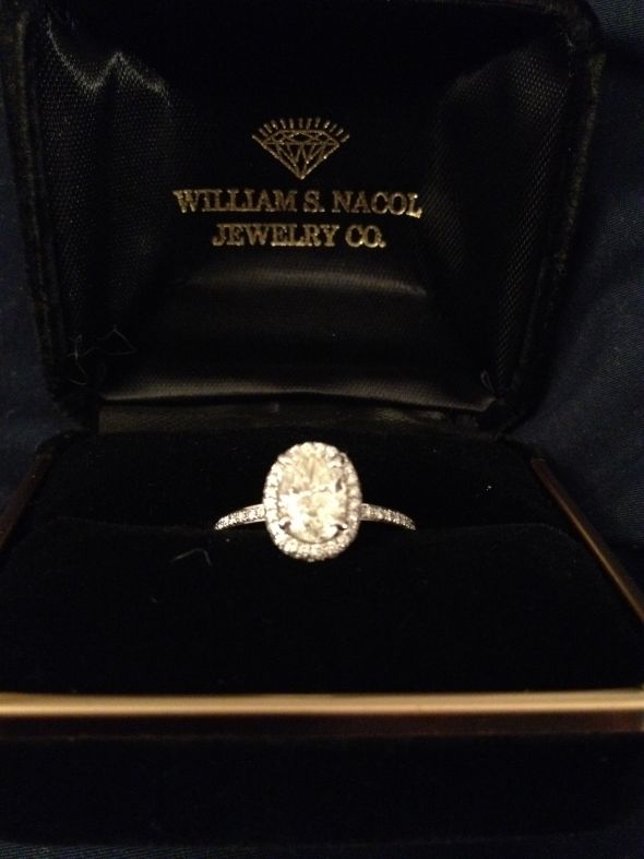 Ohhh Halo Ring Ladies!!! Show me yours! :) :  wedding ring halo Engagment 2