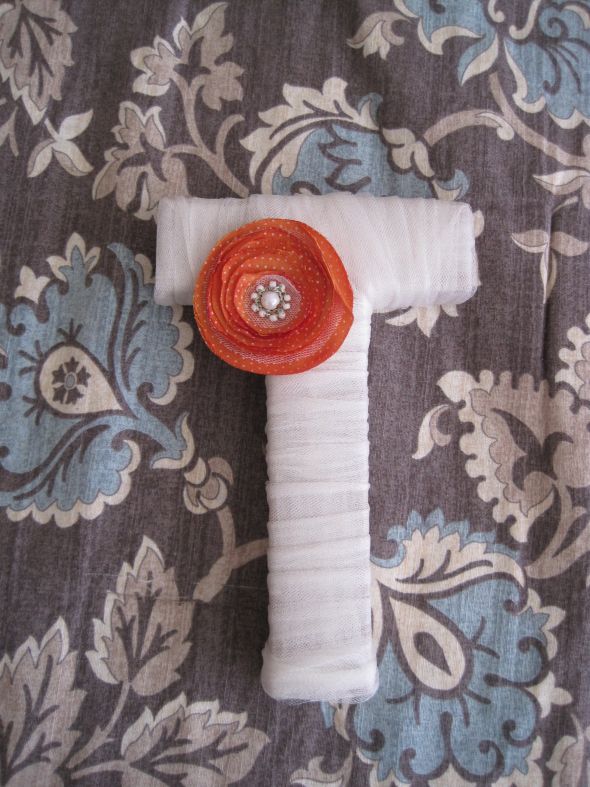 Need opinions and help - tulle wrapped letters :  wedding initials tulle diy letters head table decor decoration Letter3