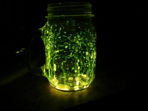 Glow-in-the-Dark Mason Jars