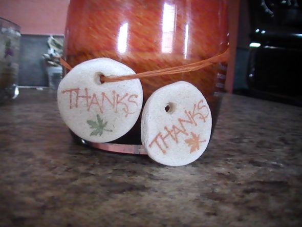 DIY salt dough Thank You tags...yay! :) :  wedding diy salt dough thank you tags PIC 1944