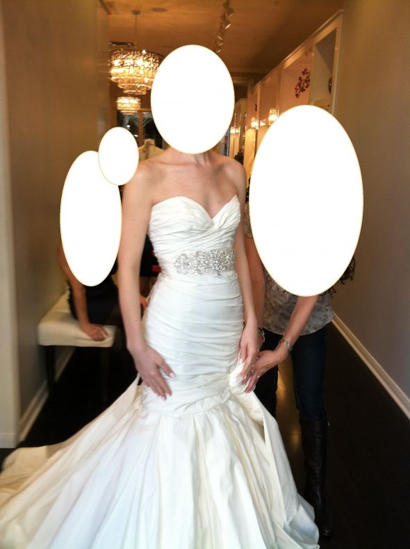 My  Dress Journey- warning: long & INCREDIBLY PIC HEAVY! :  wedding Ines De Santo Front With Sash And Without Flower