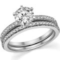 Fiance just ordered my moissy set!!! Anyone have this one? :  wedding moissy moissanite pic pics diamond band 6 mm ering Moissy