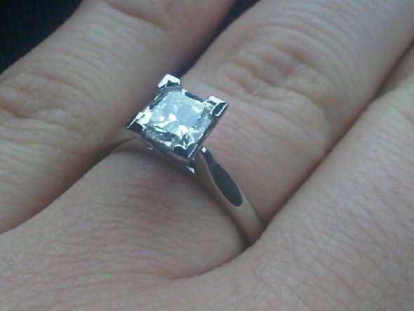 What clarity/color is your diamond? Post pictures please :) : wedding color clarity diamonds 12 carat princess cut My Rin