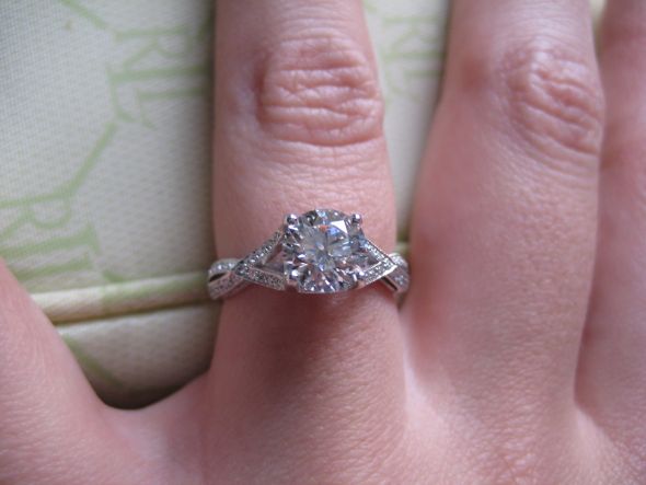 Jan 15th proposal after 7 years together! :  wedding tacori 2565 tacori engaged proposal IMG 2766