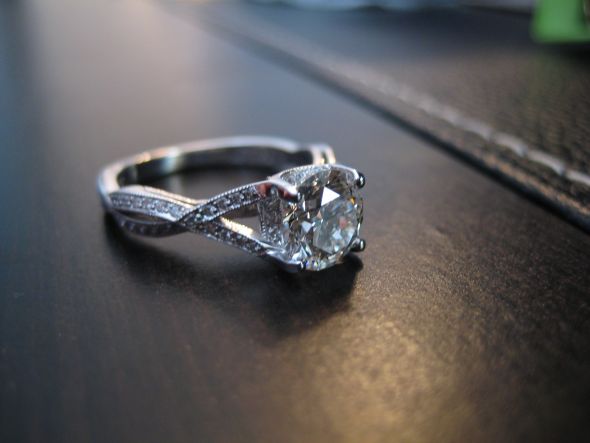 Jan 15th proposal after 7 years together! :  wedding tacori 2565 tacori engaged proposal IMG 2771