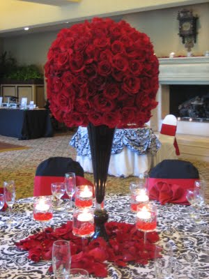 Please Help with ideas wedding centerpieces red flowers FHCC Tall 