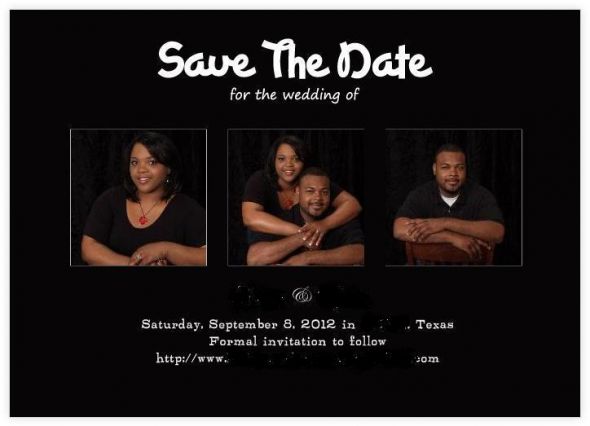 Our offical Save the Date cards