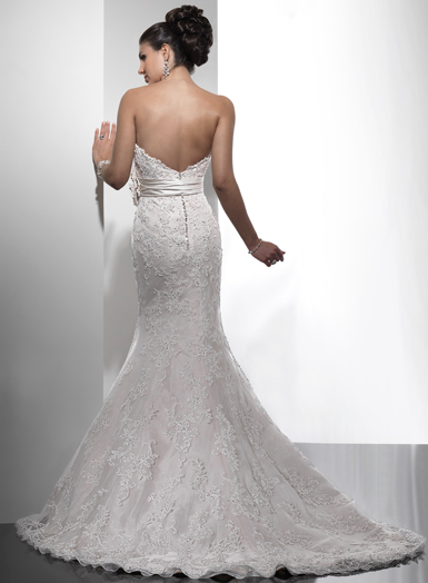 Searching for an all over lace wedding dress for less than $1,000. :  wedding gowns lace under 1000 Suzette Train