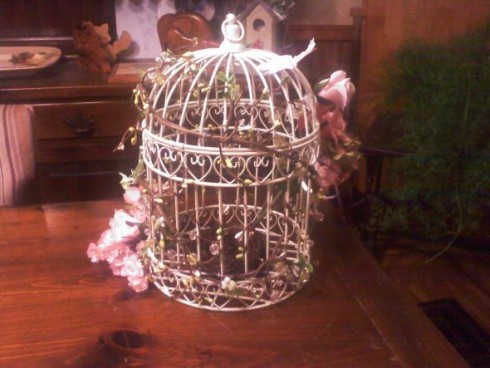 Under construction DIY birdcage centerpiece wedding diy 0204020119