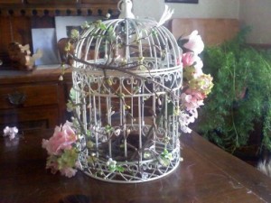 Under construction DIY birdcage centerpiece wedding diy 0204021346