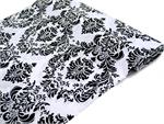 Damask runners on sale :  wedding damask flocking runners linen orange reception I09BFLK54BLK
