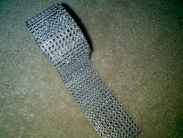 DIAMOND MESH FOR SALE:-) :-) :-) :-) :-) :  wedding bling chairs decor napkins diamond mesh rolls black orange reception IMG 20120210 093517