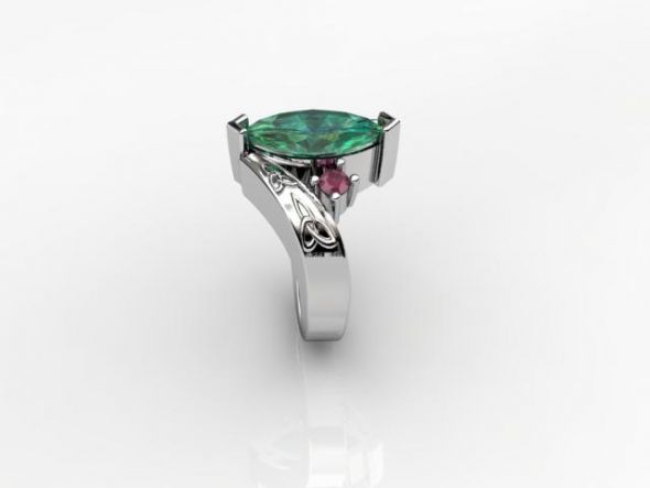 Does it really not look like an Engagement ring? :  wedding Celtic Triquetra