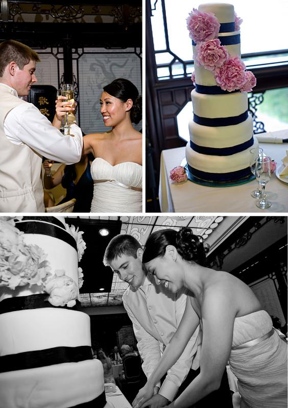 Wedding Cake and Groom's Cake