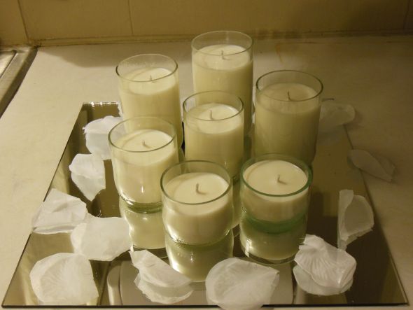 My Recycled Glass Centerpieces