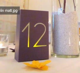 Table numbers--help me choose! :  wedding tablenumbers decor Luminaries