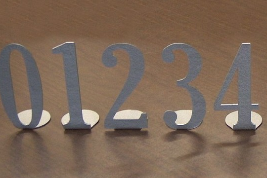 Table numbers--help me choose! :  wedding tablenumbers decor Metalnumbers