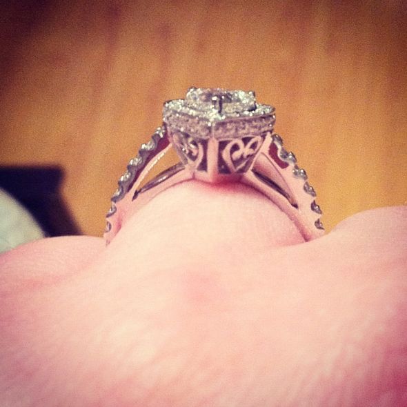 A Heart For A Heart... :  wedding diamond diy engagement heart heart diamond inspiration love pink ring romance sparkle Ring 2
