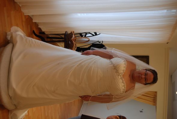 Help! I can't find a dress that doesnt' make me look like a sausage! :  wedding plus size 1 dress DSC 0676