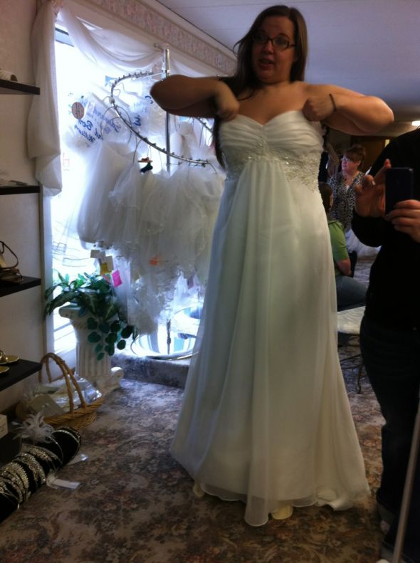 Plus, Petite, and don`t want to look like a giant cupcake! :  wedding plus petite dress Photo