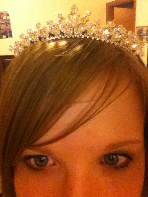 my tiara and some bracelet i found in my room lol =p :  wedding tiara crystal up cute simple IMG 0437