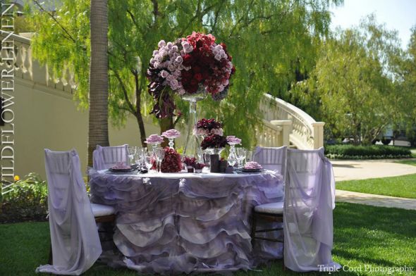 Critique my linen choices! Lots of Pictures :  wedding linens linen reception reception decor style Ruffles