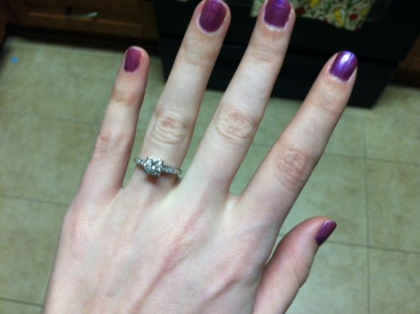 Size 4.5 ring on a budget! PICTURES PLEASE :  wedding 45 1 ring budget cheap pictures half carat diamond framed Photo