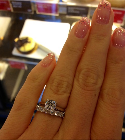 Help! I am insecure about my diamond. Is it too small for my finger? : wedding ring envy size 45 5 too small under 1ct O0480053911759943950