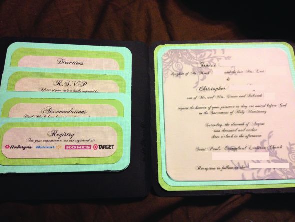PICS EMAIL TEMPLATE wedding invitation flourishes green blue vellum teal