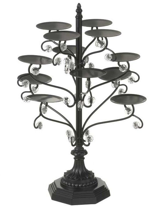 9 Decorative Cupcake Serving Towers Accent, Iron and Polyresin Tray :  wedding cupcake tower black white cake reception Cupcake