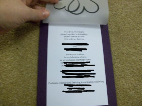 DIY Invitations Heart Theme wedding invitations hearts diy purple ribbon