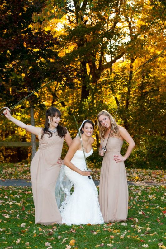 Post ceremony photo fun! :  wedding bridesmaids dress fun photos inspiration military saber sword Sword 1