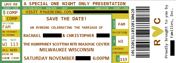 First attempt at our Save the Date