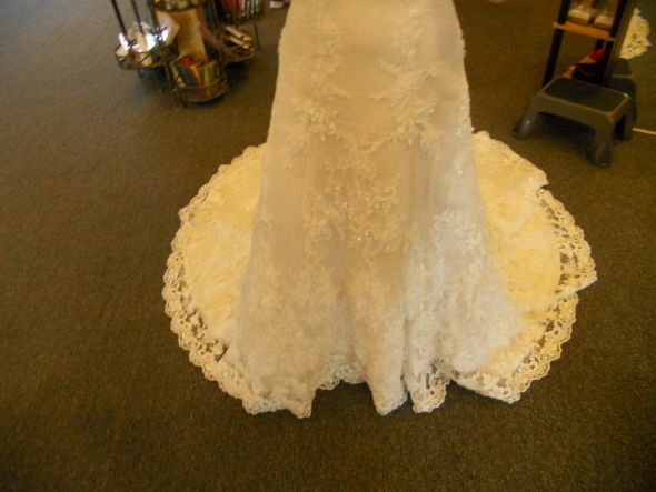 The real deal! :  wedding casablanca champagne dress Dress Bottom