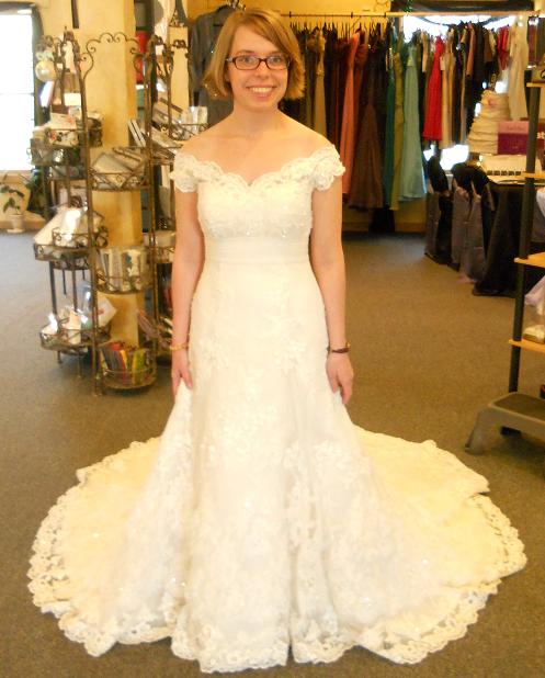 The real deal! :  wedding casablanca champagne dress Dress Full View