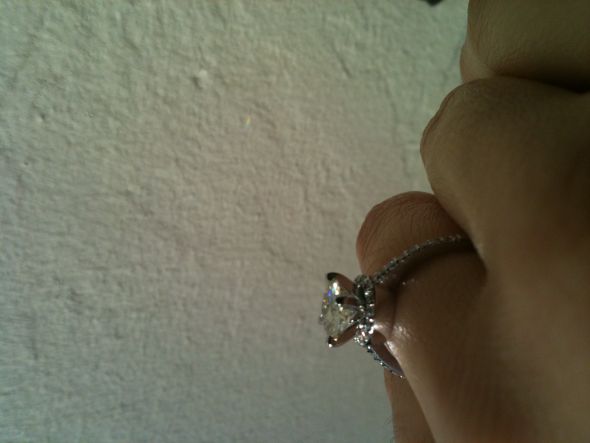 We're ENGAGED!!!! <3  **ring pics included :  wedding engagement moissanite proposal IMG 219000