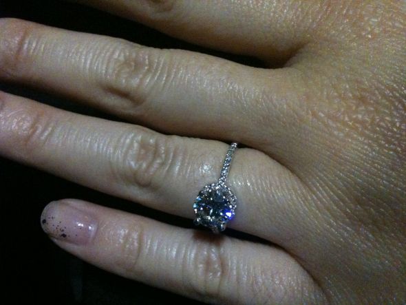 We're ENGAGED!!!! <3  **ring pics included :  wedding engagement moissanite proposal IMG 2205