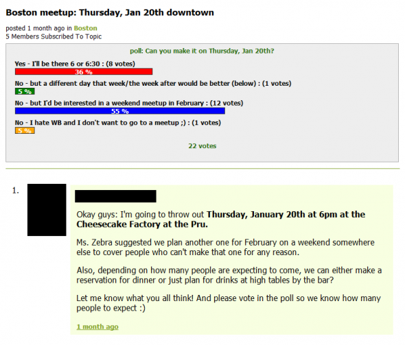 Follow up post by Mr. Bee : wedding Meetup