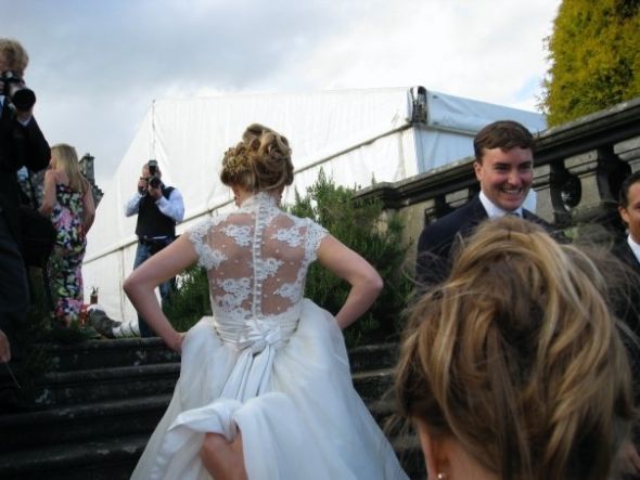 Anyone recognize this lace jacket? :  wedding Back