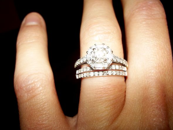 Please show me your wedding rings! :  wedding Diamond Band