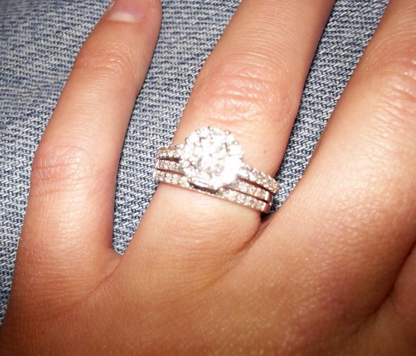 Need help deciding! :  wedding halo engagement ring 1 wedding bands Gaps
