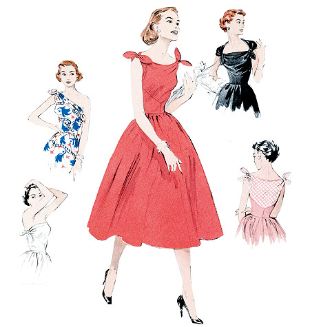 Sewing Bridesmaid dresses- have I lost my mind? :  wedding sewing tailoring craft diy retro vintage B5708