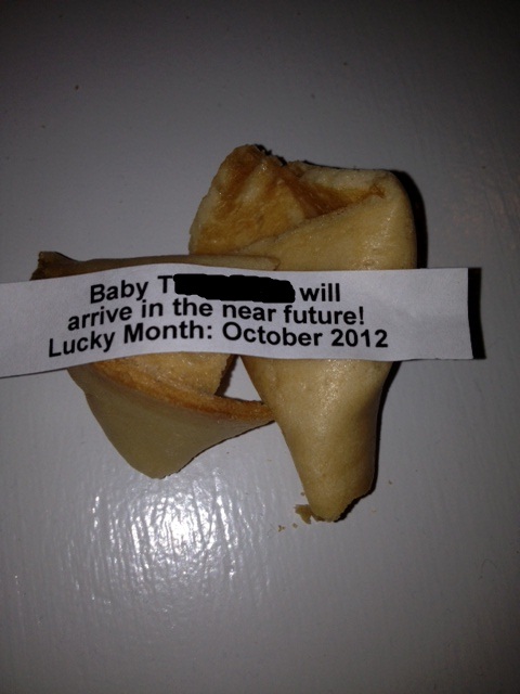 October 2012 Babies!! :  wedding babies october Fortune Cookie