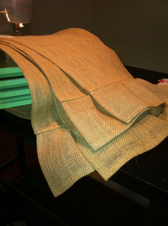 Ruffle Burlap Table Runners