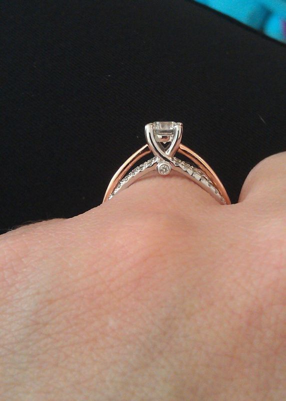 Unique engagement ring...need help finding a wedding band :  wedding unique original engagement ring wedding band IMAG0483 1