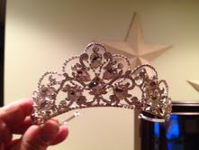 Beautiful Jeweled Tiara! :  wedding tiara wedding jewel bling alfred angelo silver jeweled Beautiful Jeweled Tiara Tiaras 38053 View0