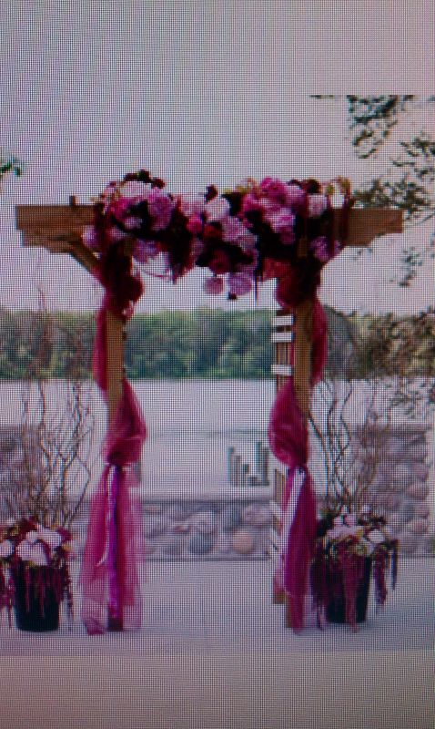 Help! pinks pinks and more pinks!!! :  wedding color schemes decor favors wedding reception Arch