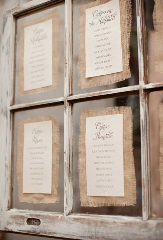 How to use white french windows as rustic vintage wedding decor