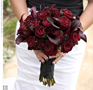dark red flowers