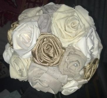 DIY Fabric Flowers, First Attempt